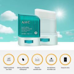 AHC Natural Perfection Double Shield Sun Stick 14g SPF50+ PA++++ - Asian Needs