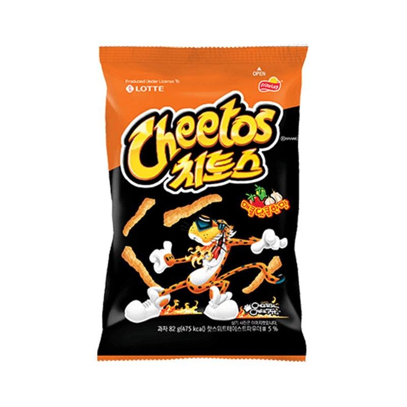 Lotte Cheetos Spicy & Sweet Flavor - 82g - Asian Needs