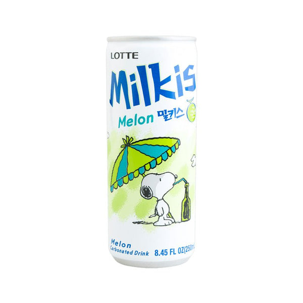 Lotte Milkis Carbonated Soft Drink, Melon Flavor, 8.45 fl oz - Asian Needs
