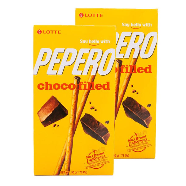 Lotte Pepero: Choco Filled (50g) - Pack of 2 - Asian Needs