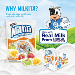 Milkita Creamy Chewy Candy Fruity Flavor - Asian Needs