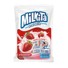 Milkita Creamy Shake Chewy Candies Strawberry Flavor - Asian Needs