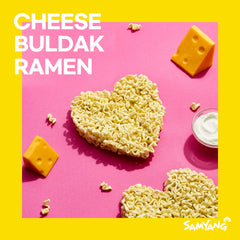 Samyang Buldak Cheese Stir-Fried Ramen (5-Pack) - Cheese - Asian Needs