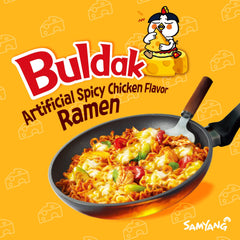 Samyang Buldak Cheese Stir-Fried Ramen (5-Pack) - Cheese - Asian Needs