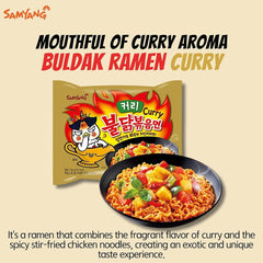 Samyang Buldak Curry Flavor Stir-Fried Ramen (5-Pack) - Curry - Asian Needs