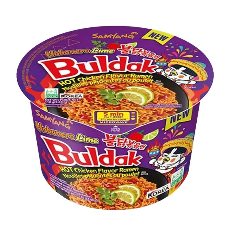 Samyang Buldak Ramen Habanero Lime Flavor Big Bowl - (105g) - Asian Needs