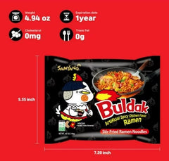 Samyang Buldak Regular Stir-Fried Ramen (5-Pack) - Chicken - Asian Needs