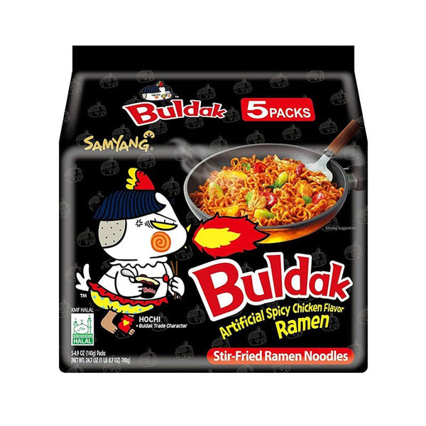 Samyang Buldak Regular Stir-Fried Ramen (5-Pack) - Chicken - Asian Needs