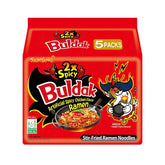 Samyang Buldak Spicy Chicken Flavor Ramen (5 Pack) - 2x Spicy - Asian Needs