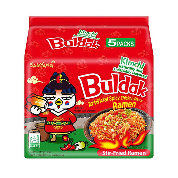 Samyang Buldak Spicy Chicken Ramen (5-Pack) - Kimchi - Asian Needs
