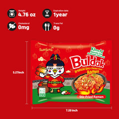 Samyang Buldak Spicy Chicken Ramen (5-Pack) - Kimchi - Asian Needs
