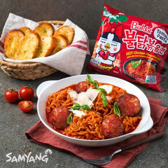 Samyang Buldak Spicy Chicken Stir-Fried Ramen (5-Pack) - Tomato Pasta - Asian Needs