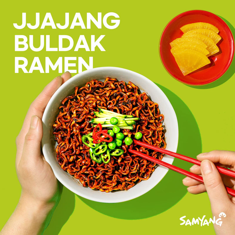 Samyang Buldak Spicy Jjajang Flavor Ramen (5 Pack) - Jjajang - Asian Needs