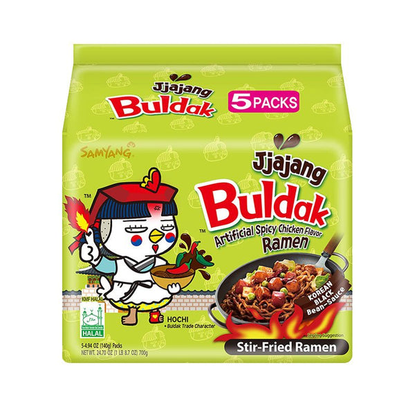 Samyang Buldak Spicy Jjajang Flavor Ramen (5 Pack) - Jjajang - Asian Needs
