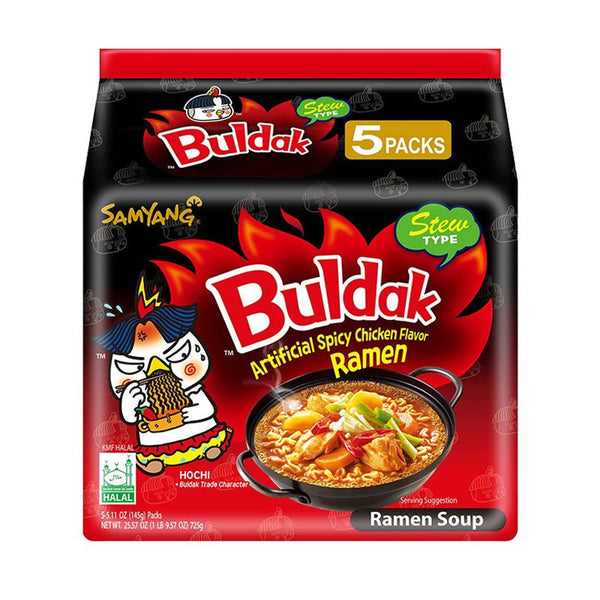 Samyang Buldak Stew Stir-Fried Ramen (5-Pack) - Stew - Asian Needs