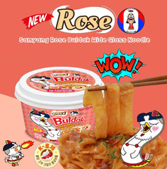 Samyang Rose Buldak Glass Noodle Instant Food - 5.98 oz - Asian Needs