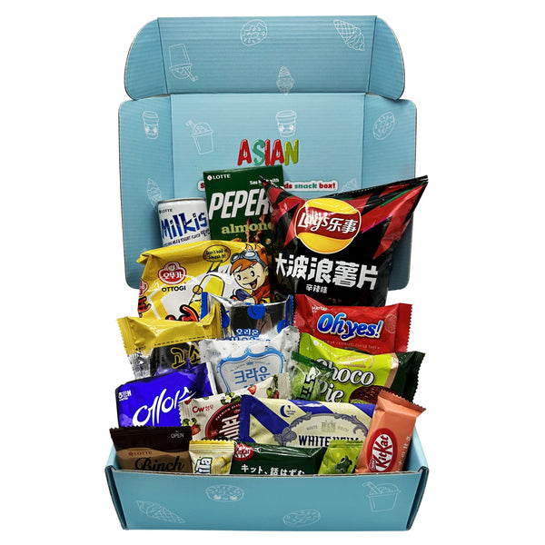 Asian Snack Box with 20 Individual Snacks
