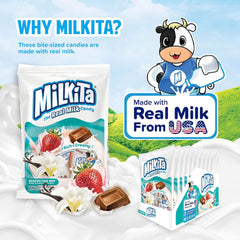 Milkita Creamy Chewy Candy Neapolitan Flavor - Asian Needs