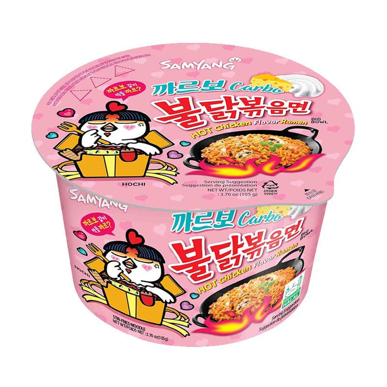 Samyang Hot Chicken Ramen Carbonara Flavor Big Bowl 3.7oz